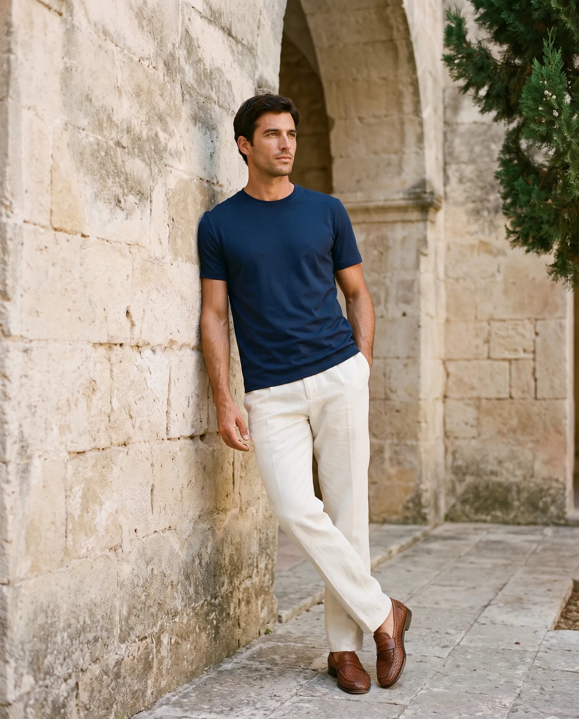 Supima Cotton Tee - Navy