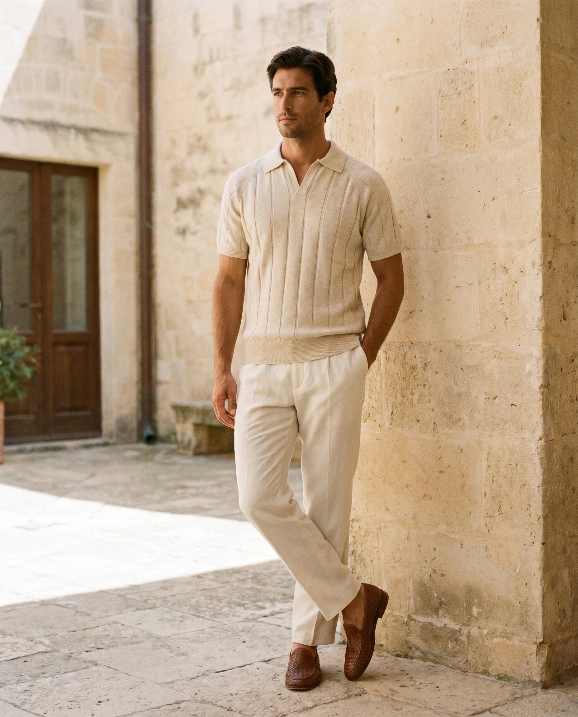Polo Costine Avorio