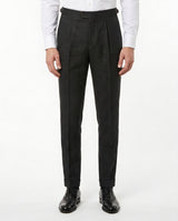 Plissierte Leinenhose, Anthrazit view 1