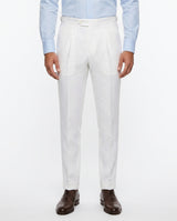 Faltenhose aus Leinen, Elfenbein view 1