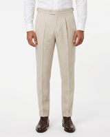 Linnen Broek met Plooien, Zand view 1