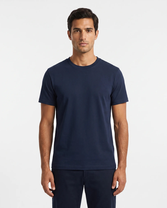 Supima Cotton Tee, Navy
