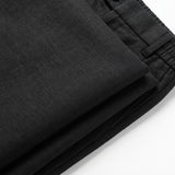 Procida Elastic-Waist Linen Trouser - Black view 4