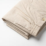 Procida Elastic-Waist Linen Trouser - Sand view 3