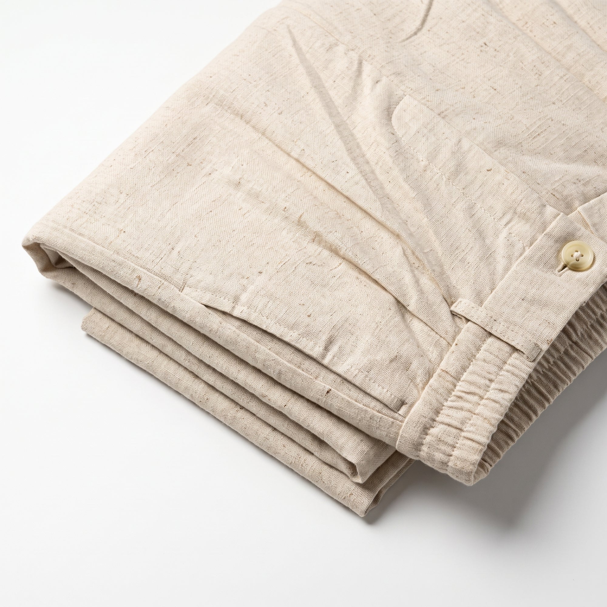 Procida Elastic-Waist Linen Trouser - Sand
