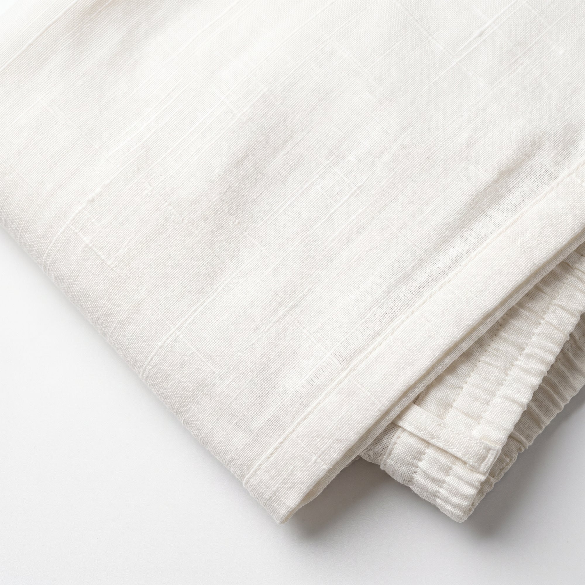 Procida Elastic-Waist Linen Trouser - White