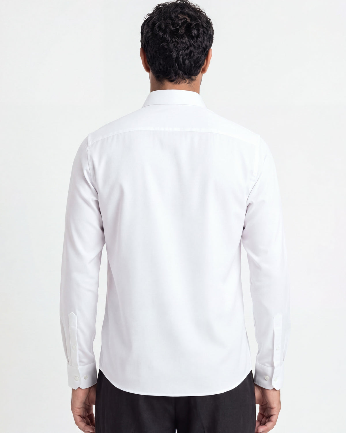 Fermo Non-Iron Stretch Long Sleeve Shirt - White