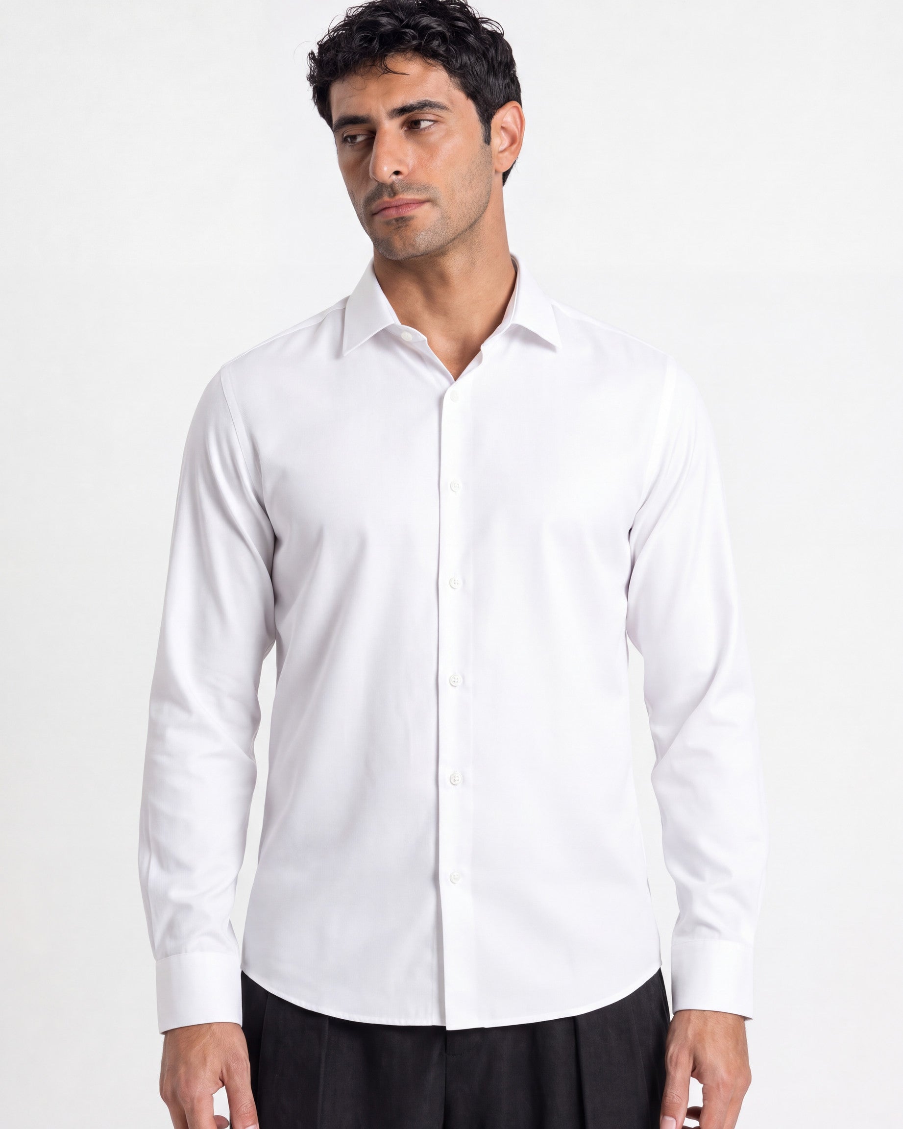 Fermo Non-Iron Shirt, White